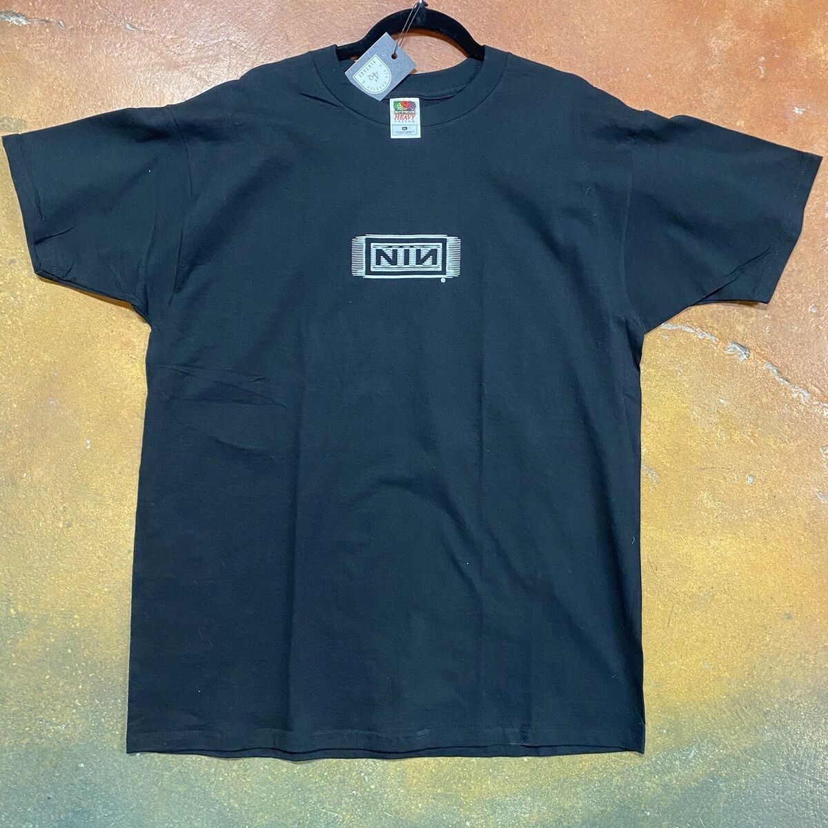 Vintage Nine Inch Nails NIN Reflective Box Logo T-Shirt Vintage Nine Inch Nails NIN Reflective Box Logo T-Shirt