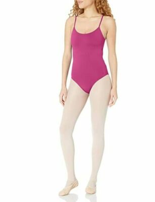 Danskin Women's New York City Ballet Lace Back Camisole Leotard Merlot - Large