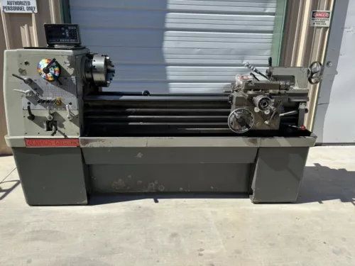 Clausing-Colchester 15"x50" Engine Lathe 2" Bore 3 Jaw Buck Chuck & Mitutoyo DRO