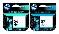 GENUINE NEW HP 56 57 Ink Cartridge 2-Pack for DeskJet 5150 5550 5850 9650 9680