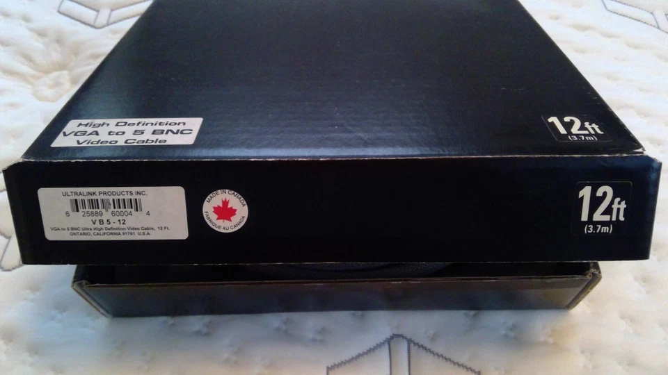 ULTRALINK VB5-12, 15 PIN MALE HD VGA TO 5 BNC MINI HIGH RESOLUTION - Image 3 of 3