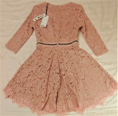 STYLEWE TOO TANG Long Sleeve Pink Lace Midi Dress - Size M - NWT | eBay
