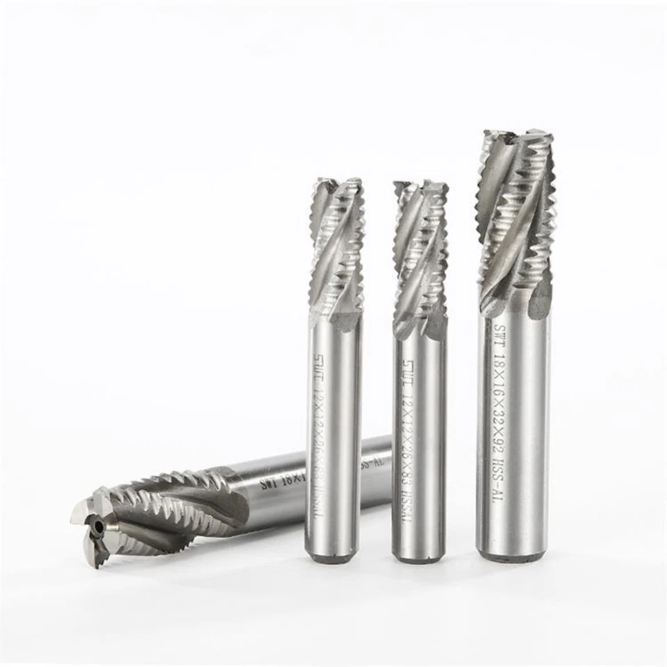 Free ship 4 Flute HSS & Aluminium Rough End Mill Cutter CNC Bit 6mm to 32mm - Image 3 of 4