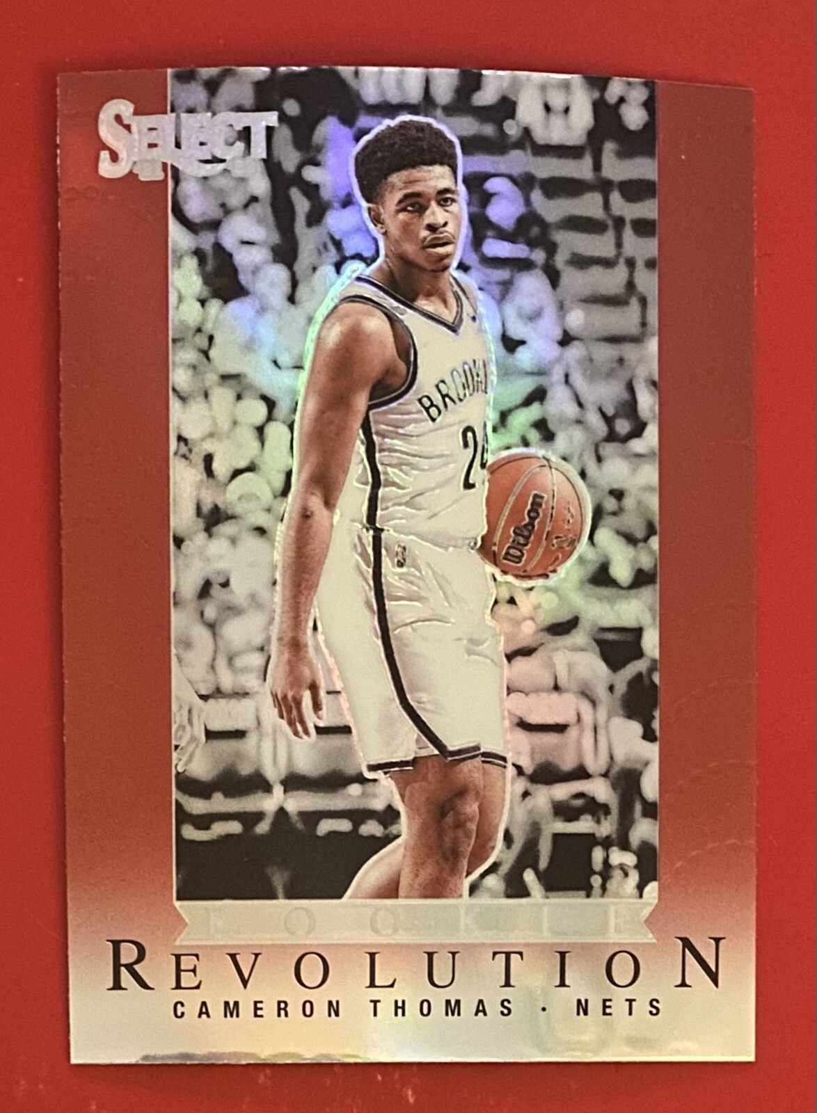 2021-22 Select Rookie Revolution Red Prizm Cameron Thomas RC #7 Brooklyn Nets SP