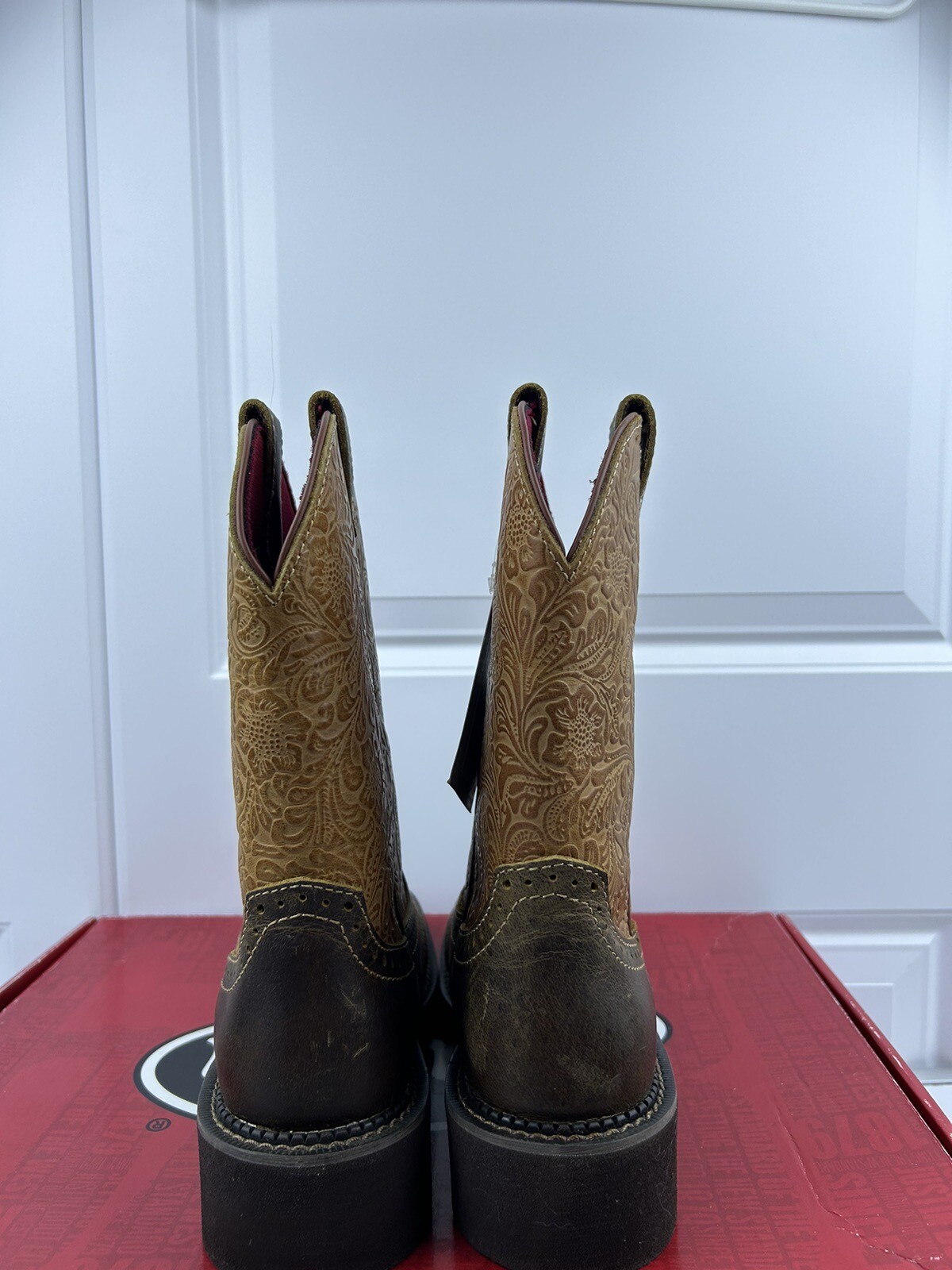 Justin Gypsy STARLINA Stitched Floral Embossed Leather Cowboy Boots