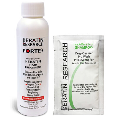 Keratin Research FORTE + Brazilian Keratin Hair Blowout Treatment 120ml + 20ml