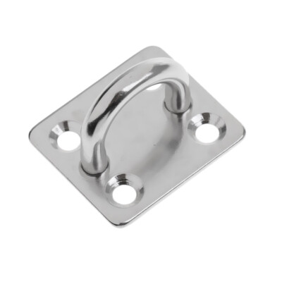 Heavy Duty 304 Edelstahl Square Pad Eye Plate Sonnensegel Segelboot M5