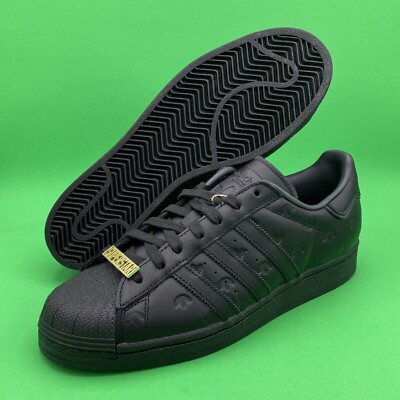 Adidas Originals Superstar Black Carbon Casual Shoes Sneakers GY0026 Size  12