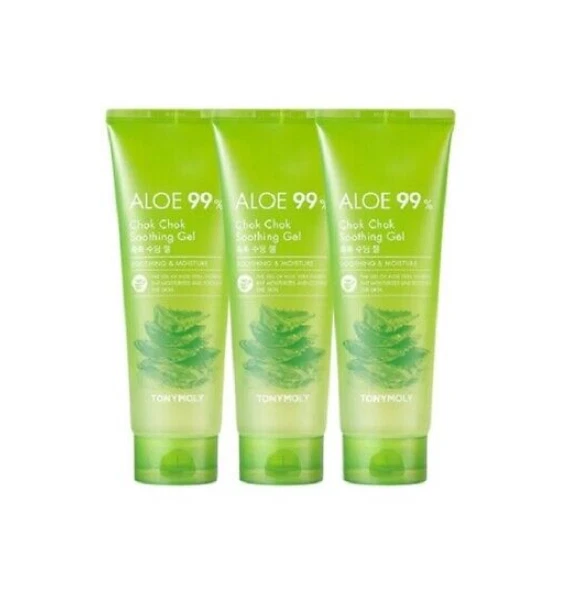[Tony Moly ] Aloe 99% Chok Chok Gel Calmante (250ml)*3EA /Frete Grátis K-Beauty - Imagem 2 de 3