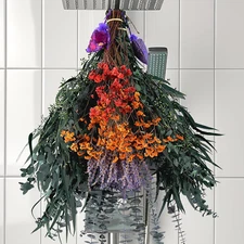 128 Pcs Mixed Real Dried Eucalyptus Stems, 100% Natural Preserved Eucalyptus ...