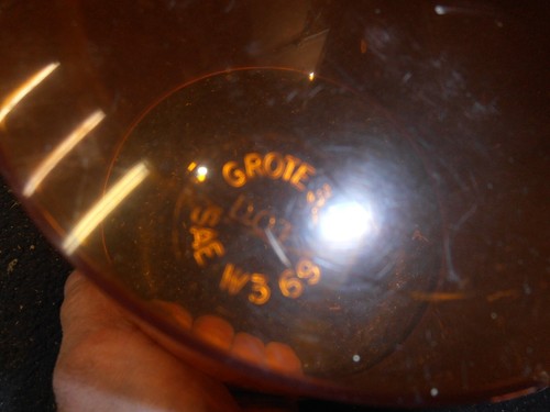 Vintage Grote 7622 Yellow Two Sealed Beam Light - Foto 4 di 16