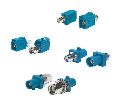 Fakra Type Z(Water BLue) to SMA Male/Female adapter 50  max. 6.0GHz