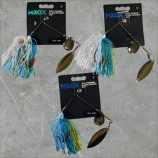 H2OX Bulk Tandem Blade Spinner Bait 1/4oz Sexy Shad Lure Fishing Tackle Set of 3