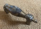 Wine Bottle Pull with Hands, 3" CC in Estate Dover with Tiger Penshell — photo 6