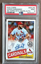 2020 Topps Junior Fernandez RC '85 Autograph Rookie Auto ~ PSA Graded 9 Mint