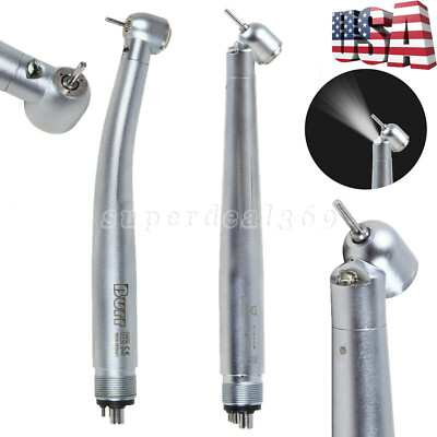 Dental LED E-generator Fiber Optic Handpiece 45° /Big Head 4 Hole Fit NSK Dr