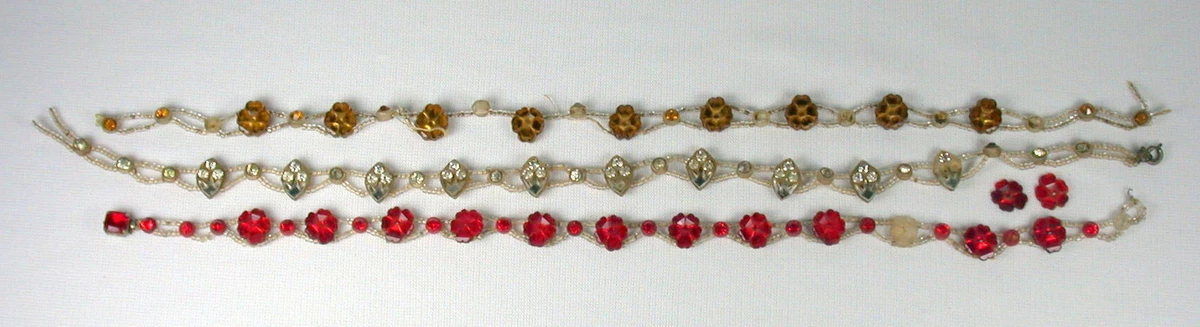 3 Vintage Beaded Necklaces for Parts or Repair eBay