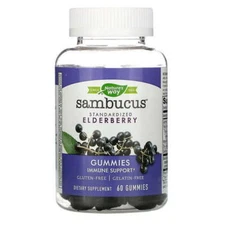 Nature's Way Sambucus Elderberry Gummies for Immune Support 60 ct
