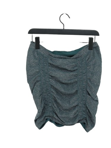 Urban Outfitters Women's Mini Skirt L Green Polyamide with Elastane, Other Mini