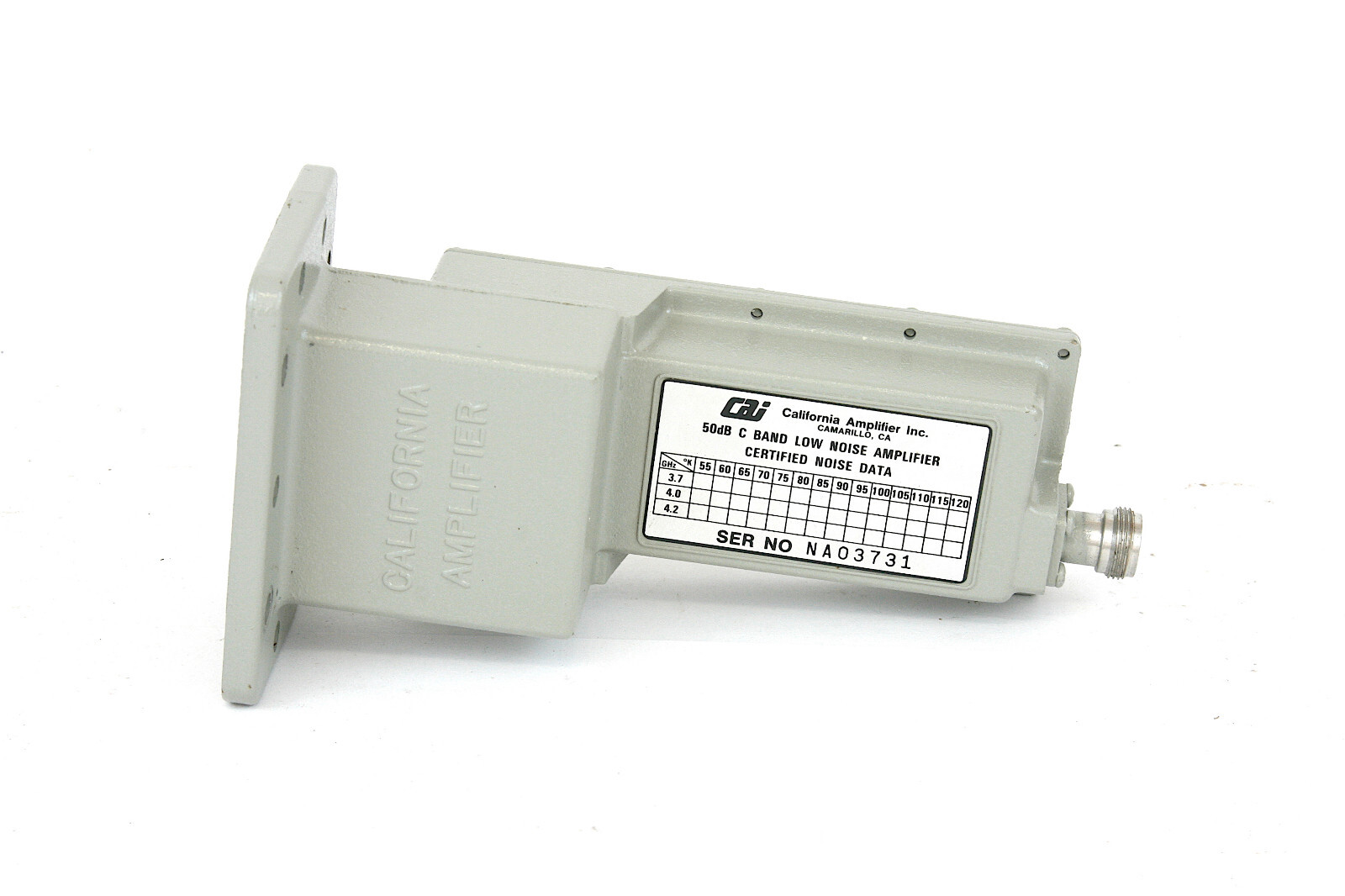 California Amplifier Inc. 50dB C Band Low Noise Amplifier eBay