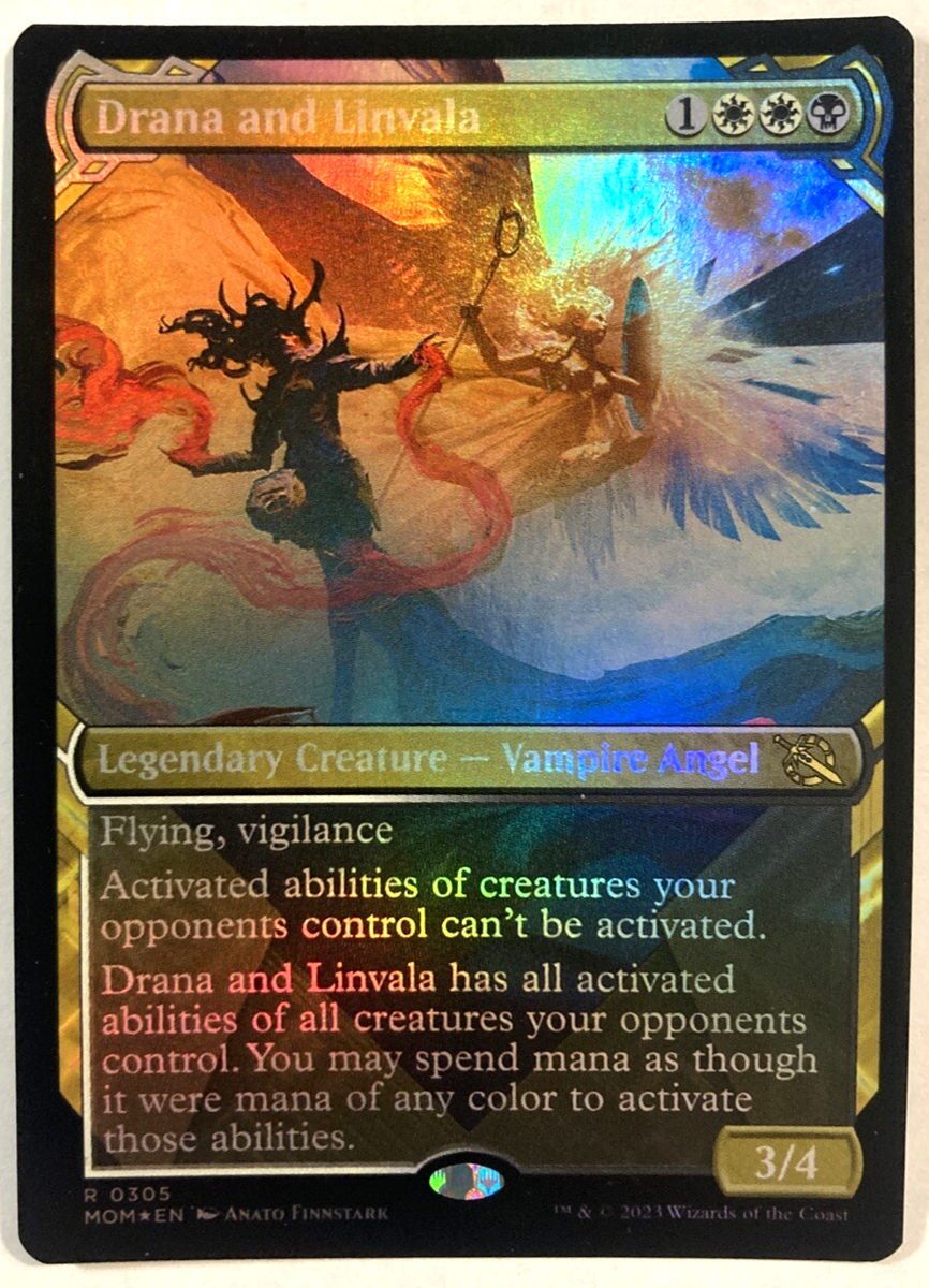 MTG Drana and Linvala SHOWCASE FOIL March of the Machine 305 NM | eBay