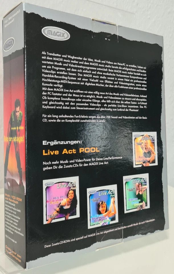 Magix Live Act V2000 IBM PC Vintage Software Big Box CIB - Bild 4 von 4