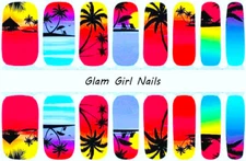 Vacation In Paradise Nail polish strips / Nail Wraps / Nail Stickers