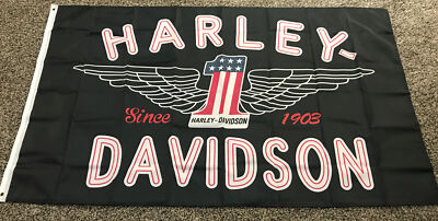 HARLEY DAVIDSON 3x5  #1 Flag NEW! Man Cave Garage Shop