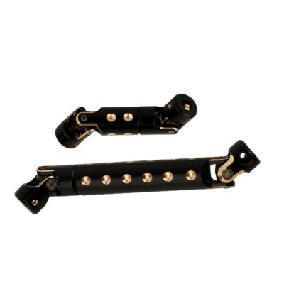 2pcs 1/24 Brass Black Universal Joint Drive Shaft For Axial Scx24 90081 RC Part