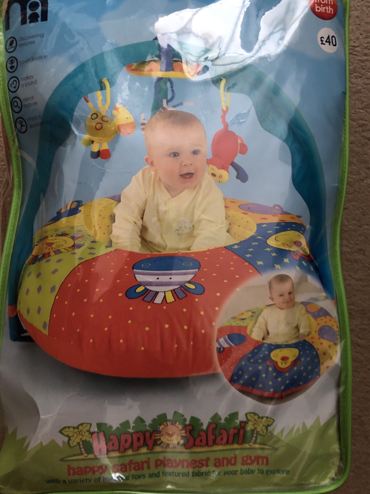 mothercare baby safari lights and sounds playmat