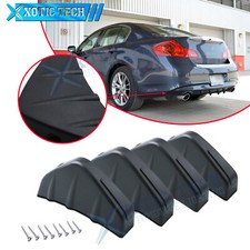 Kit divisor de aleta de tiburón difusor de labios parachoques trasero de coche 4 unidades para Infiniti G37 Q50 Q60