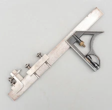 Set 2 Vintage Starrett USA Rule Clamps No299 No289A  Extra Combination Square