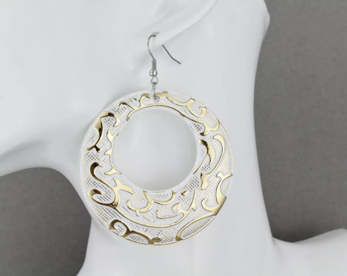 Ebay white gold earrings online