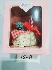 Effanbee Storybook Collection FB1154 Toto in a Basket Ornament/ Figurine 1989