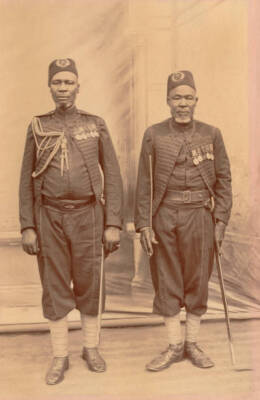 Two Haussa chiefs in 1885 OLD PHOTO