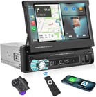 7" Single 1DIN flip Autoradio mit Apple carplay Android Auto TF USB MP5 Player