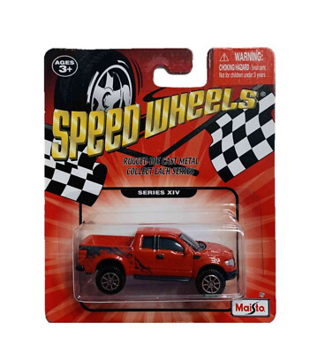 Speed Wheels 2009 Ford F-150 Raptor (Red with Black Accents; Series XIV) 
