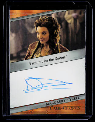 Game of Thrones ナタリー・ドーマー 直筆サインカード 2024 Game of Thrones Legends of The Realm Natalie Dormer Margaery