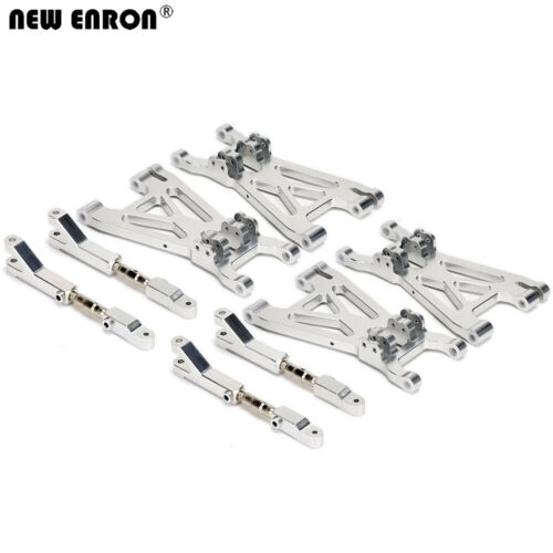 Aluminum 85238 F+R Suspension Arm SET Silver For RC HPI Savage Flux X 4.6 XL 5.9 - Picture 1 of 11