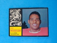 1962 TOPPS FOOTBALL #161 ABE WOODSON EX+ 
