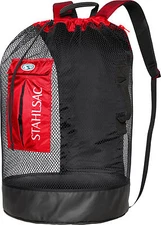Stahlsac Bonaire Scuba Diving Travel Mesh Backpack Gear Bag Red NEW