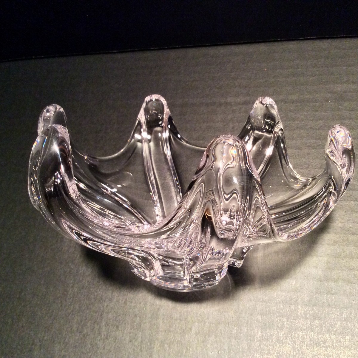 Cofrac Art Verrier France Crystal Art Glass Bowl | eBay