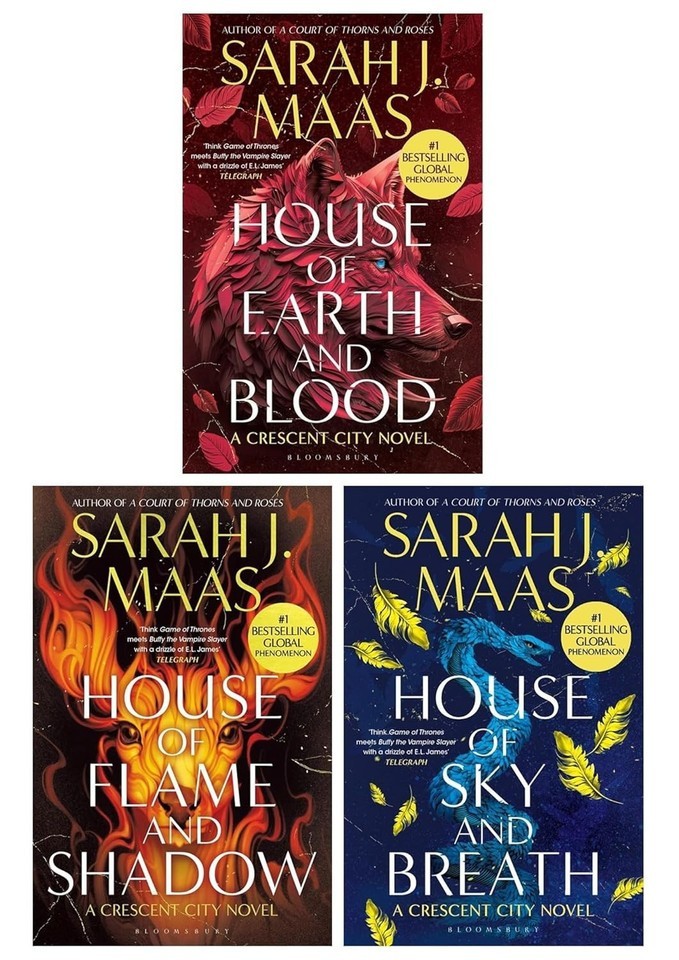 Crescent City Series 3 Books Collection Set by Sarah J Maas Flame and Shadow