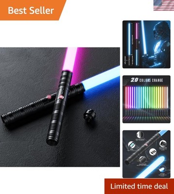 Immersive 2-in-1 Lightsaber Set - Rechargeable with Sound Effects - 31.49 in