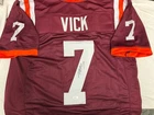 MICHAEL VICK SIGNED VIRGINIA TECH HOKIES #7 FOOTBALL JERSEY JSA AUTH