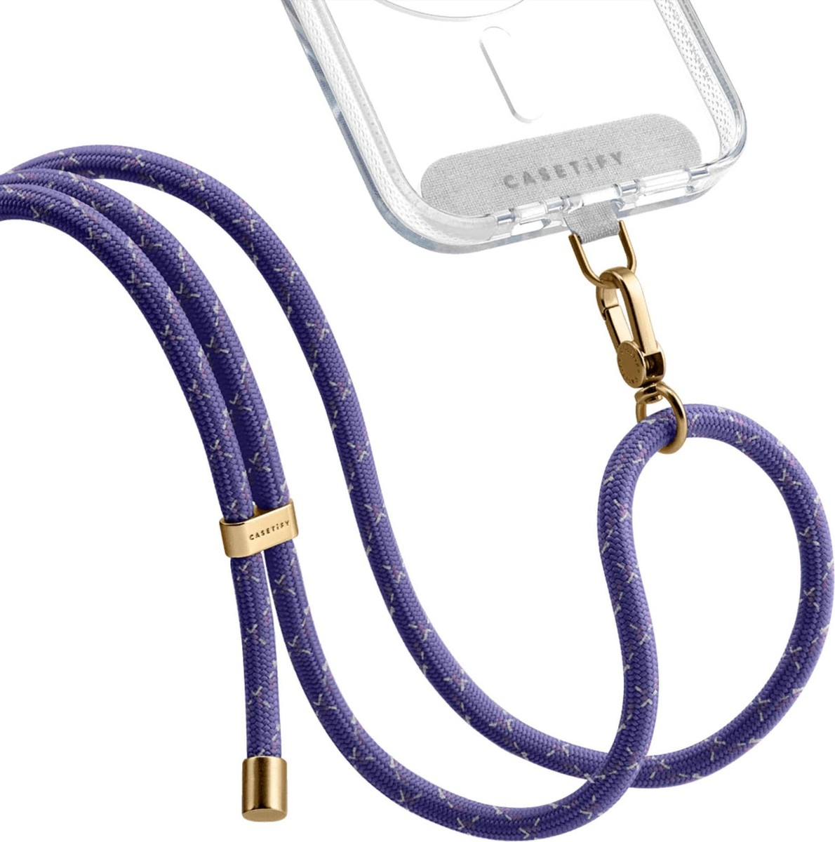 新品　CASETiFY   Crossbody Rope   グリーン　gold Amazon.com: CASETiFY Pebbled Cord Phone Strap - Greige