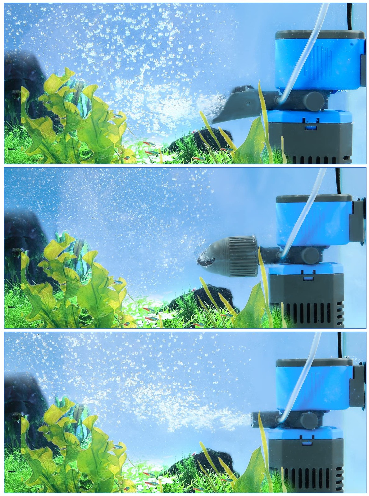 FILTRO ACQUARIO INTERNO 8W 900 L/H PER ACQUA PULITA FLUSSO D'ARIA EFFICACE foto 3