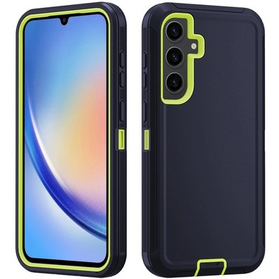 For Samsung Galaxy A16 A14 A15 A54 5G Phone Case PC+TPU Cover +Tempered Glass