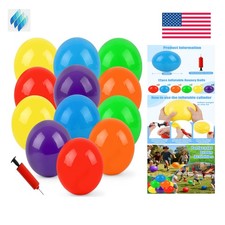 Sghgcvjjf 12Pcs Bouncy Balls,8.5Inch Dodgeballs for Park,Pool,Beach,etc.Infla...