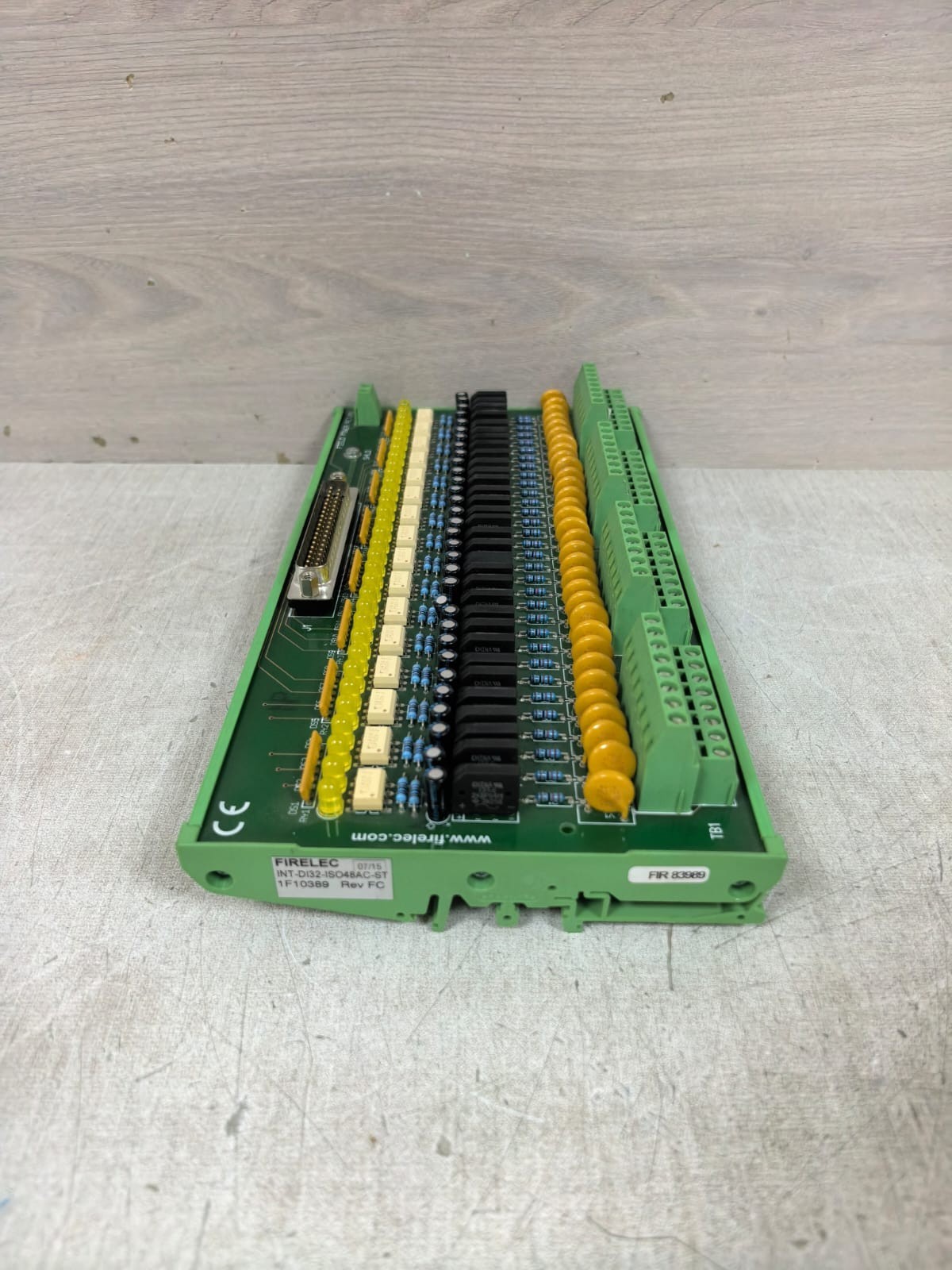 FIRELEC 1F10387 / 1F10389 REV FC FIRELEC INT-DI32-ISO48AC-ST 1F10387 / 1F10389 REV FC INDUSTRIAL INTERFACE BOARD 3